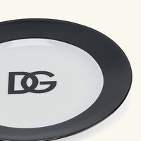 dolce gabbana casa dg logo bread plate round 17cm set of 2