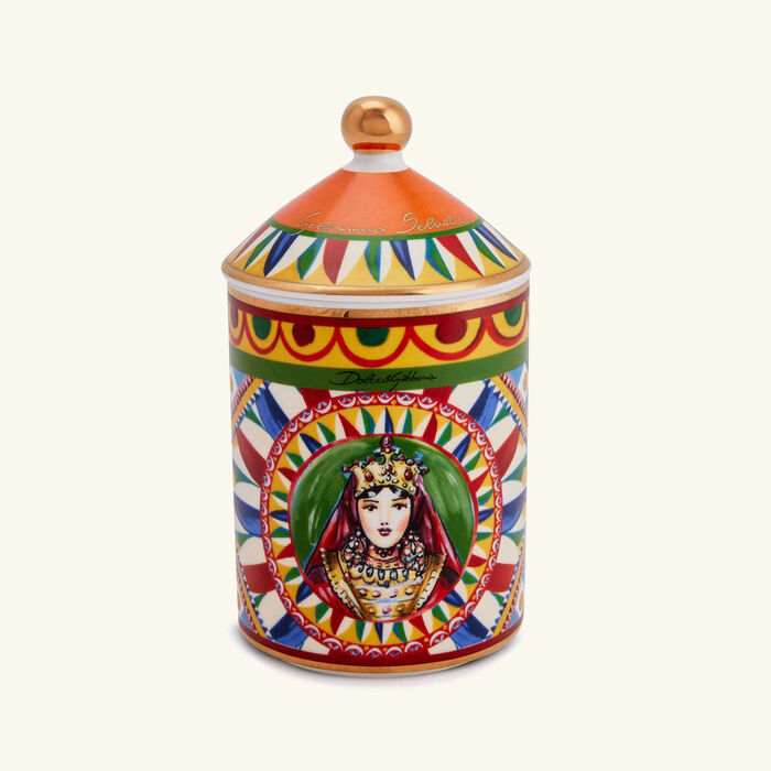 dolce gabbana casa carretto siciliano wild jasmine candle jar