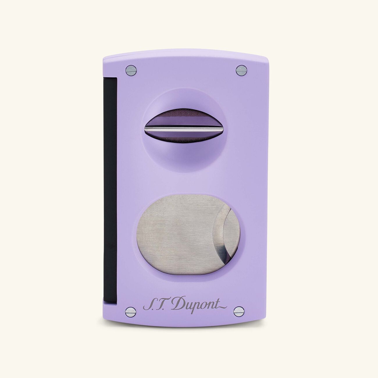 Double Blade Cigar Cutter Lilac st dupont double blade cigar cutter lilac