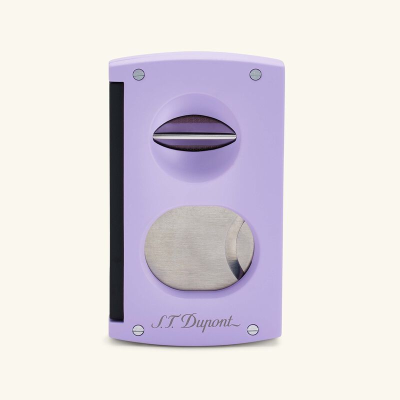 Double Blade Cigar Cutter Lilac st dupont double blade cigar cutter lilac