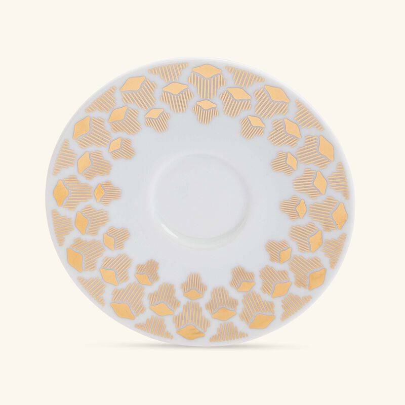 Tamrah by Razan Alazzouni Luna Arabic Tea Cup & Saucer Gold Set of 2 silsal tamrah by razan alazzouni luna arabic tea cup saucer gold set of 2