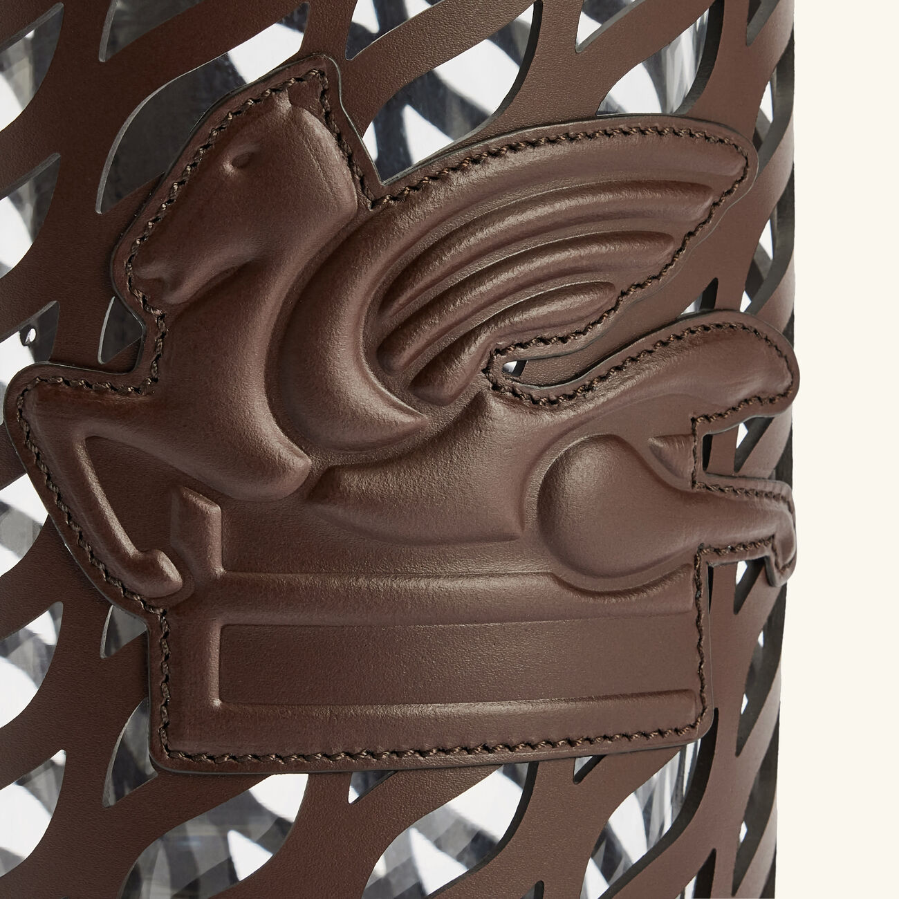 etro drill vase medium brown