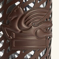etro drill vase medium brown