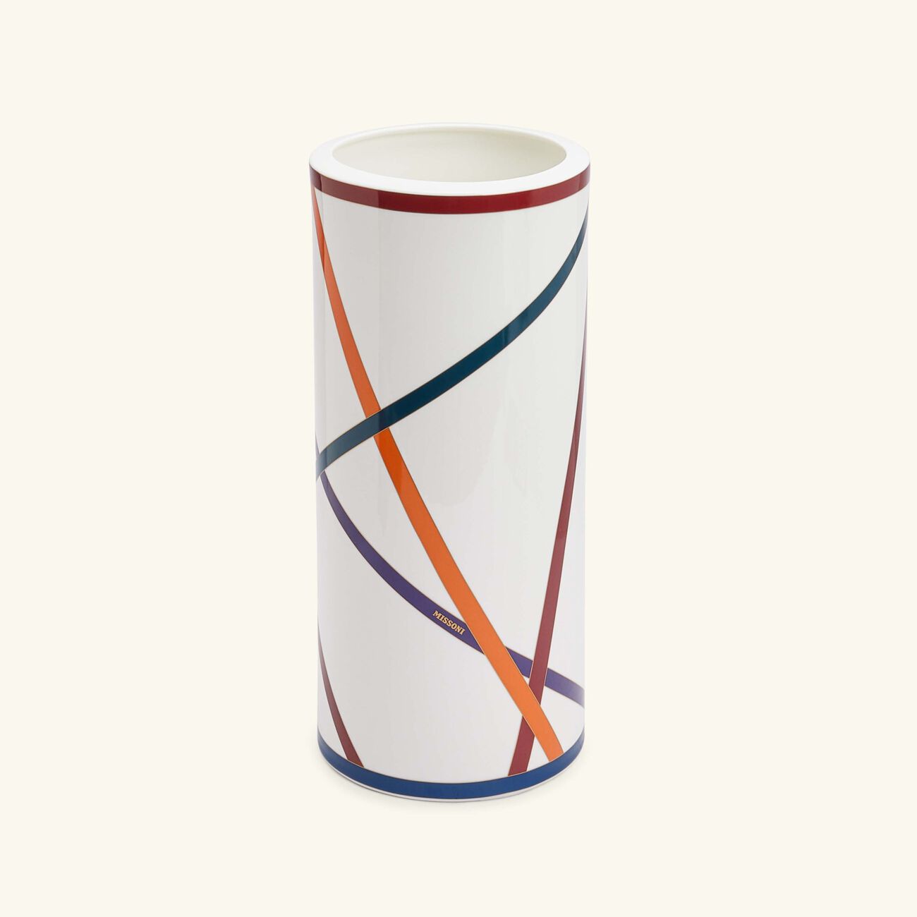 missoni home nastri vase round large multicolor