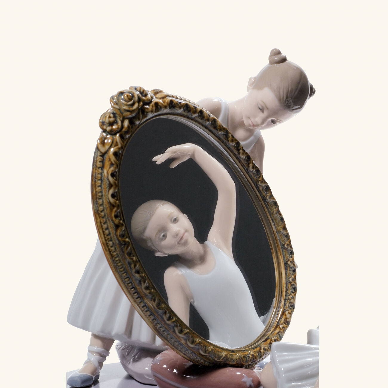 lladro my perfect pose ballet girls sculpture small white