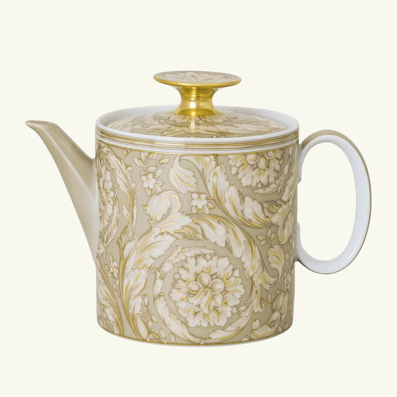 versace barocco beige tea pot 900 ml