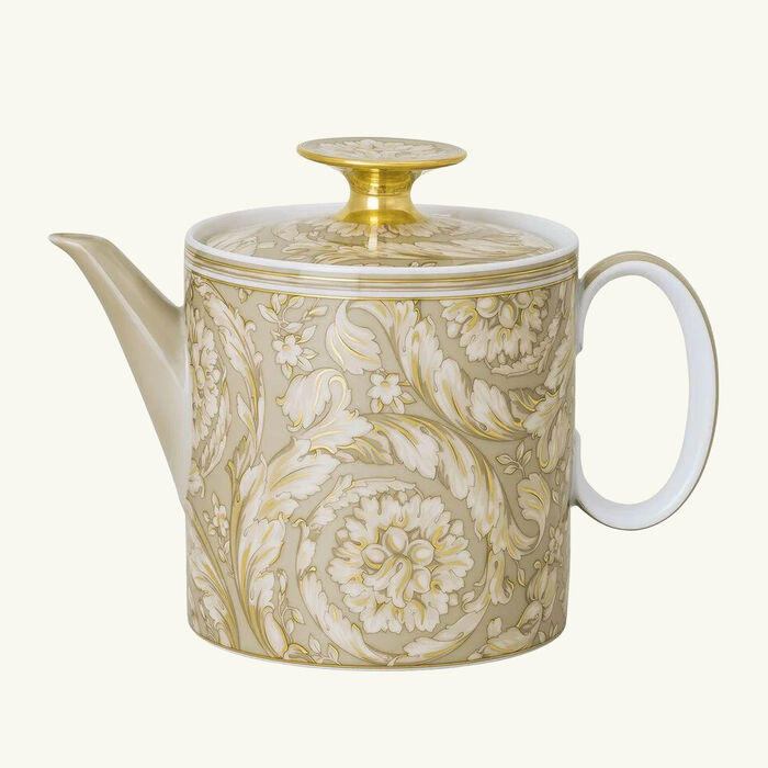 versace barocco beige tea pot 900 ml