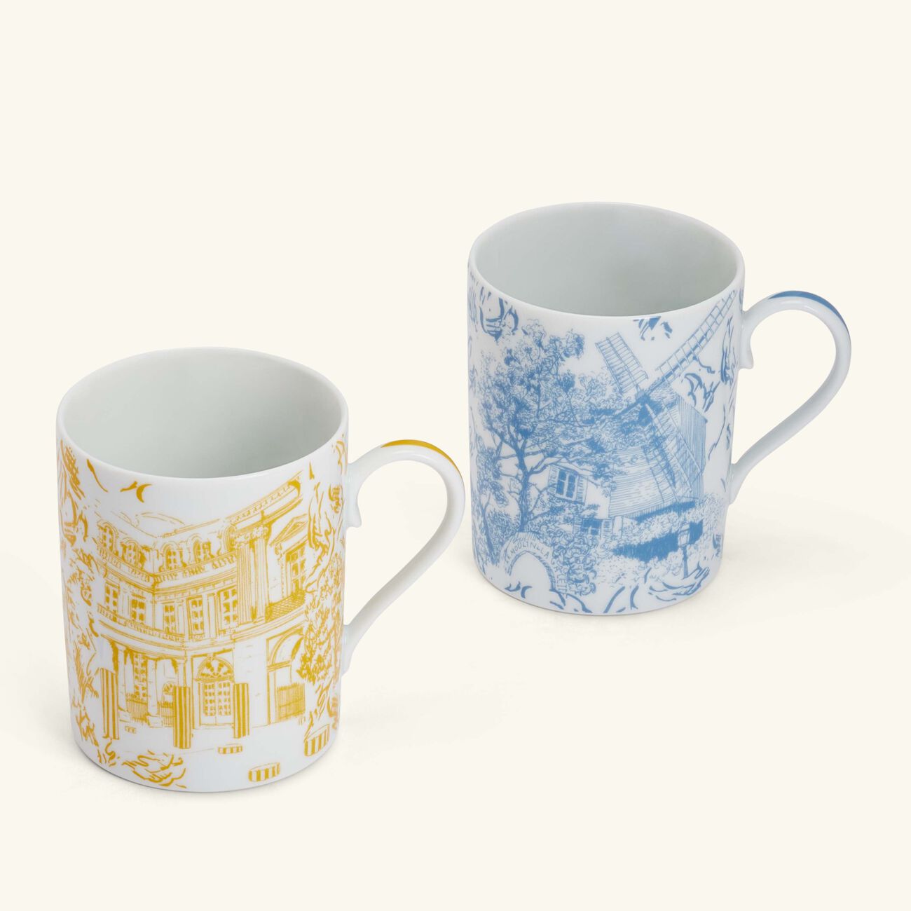 bernardaud tout paris mug set of 2