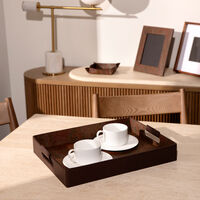 إيترو صينية أرنيكا المربعة للتقديم باللون البني 41x32 سم