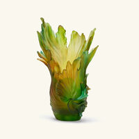 daum borneo vase large green