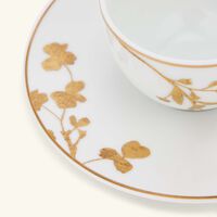 bernardaud v g tal or coffee cup saucer gold set of 2
