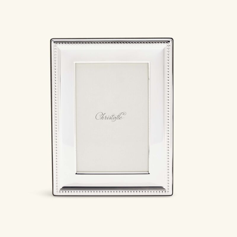 Perles Picture Frame Silver 10x15cm christofle perles picture frame silver 10x15cm