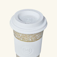 bernardaud ecume travel mug gold