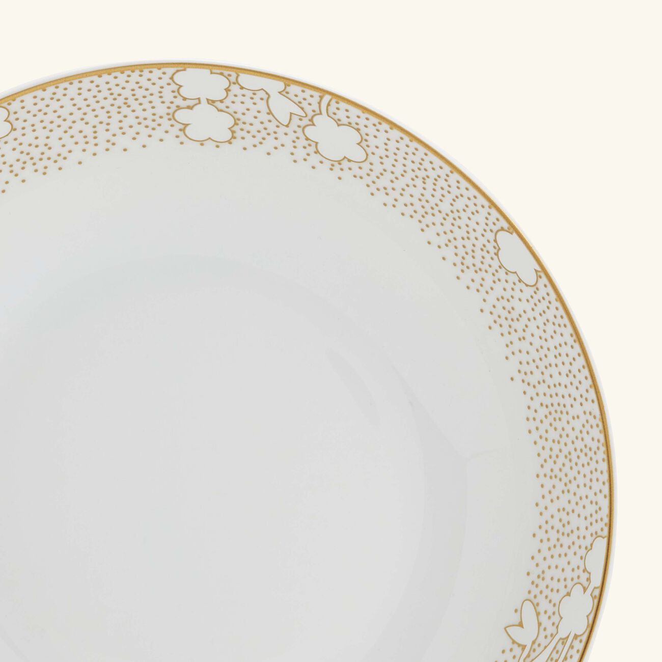 bernardaud reves soup plate round gold 19cm