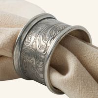 Aidan Napkin Ring Stainless Steel Set Of 2 ralph lauren home aidan napkin ring stainless steel set of 2