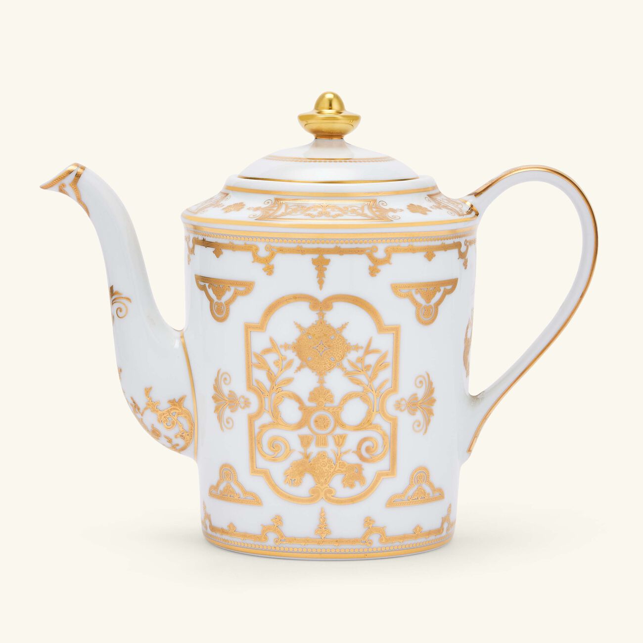 bernardaud aux rois coffee pot gold