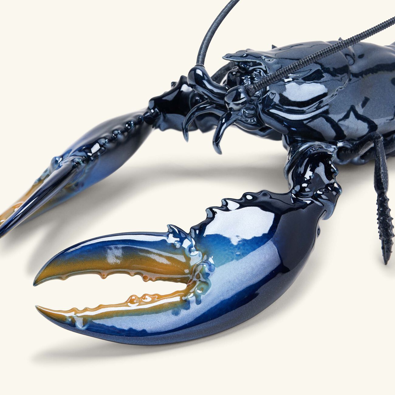 lladro lobster sculpture large blue