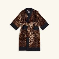 dolce gabbana casa leopard tray rectangular large brown