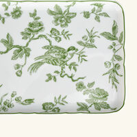 bernardaud albertine serving plate regtangular green