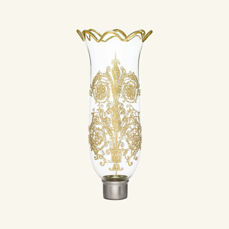 baccarat tulip hurricane shade acanthus gold