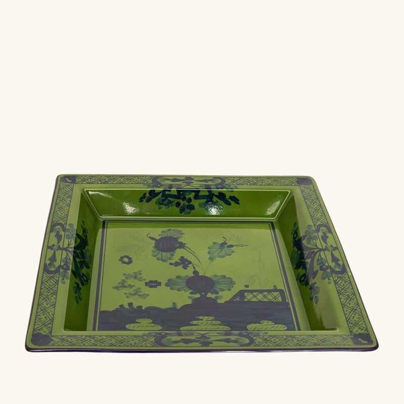 Oriente Italiano Malachite Trinket Tray Square Large Green ginori 1735 oriente italiano malachite trinket tray square large green