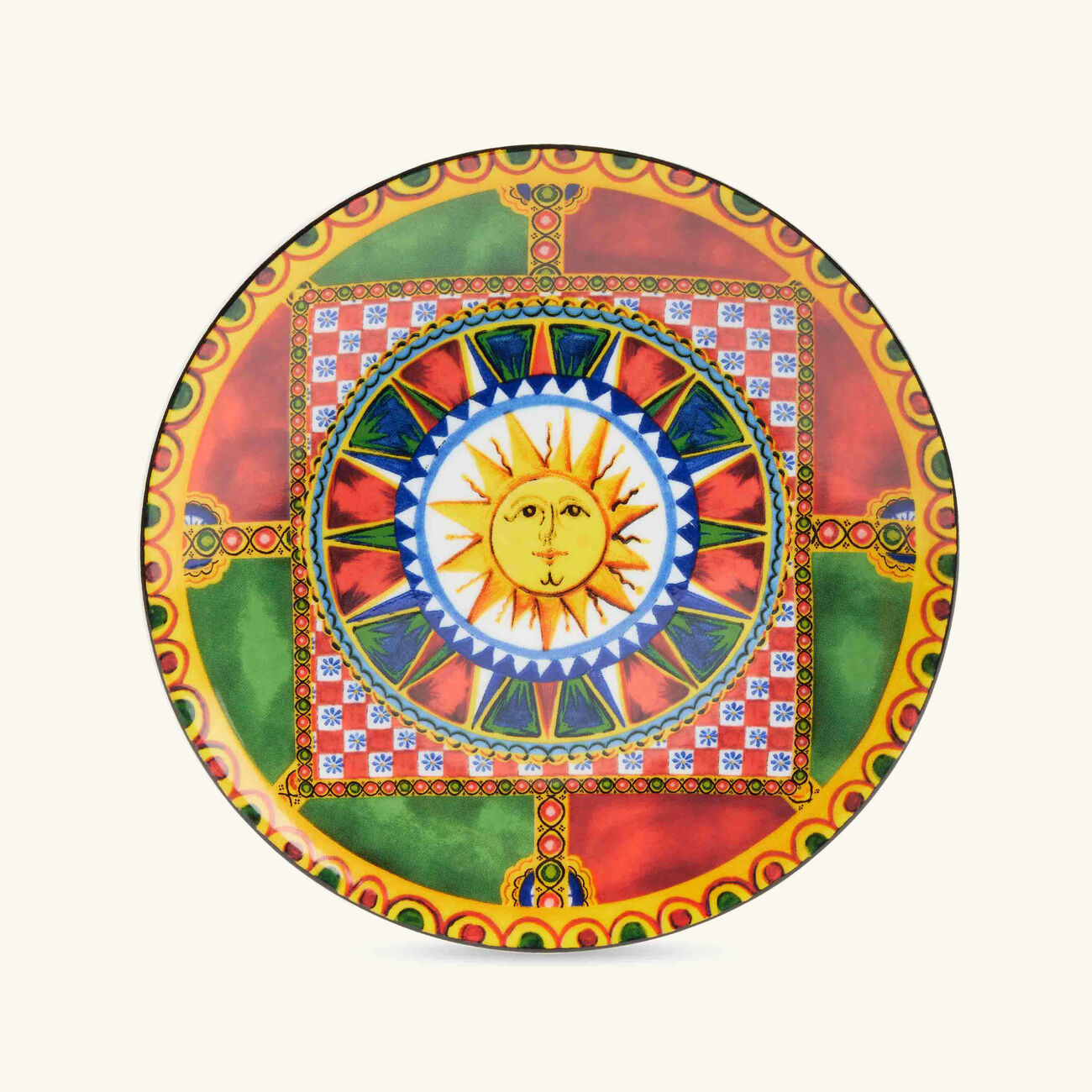dolce gabbana casa carretto bread plate round 17cm set of 2