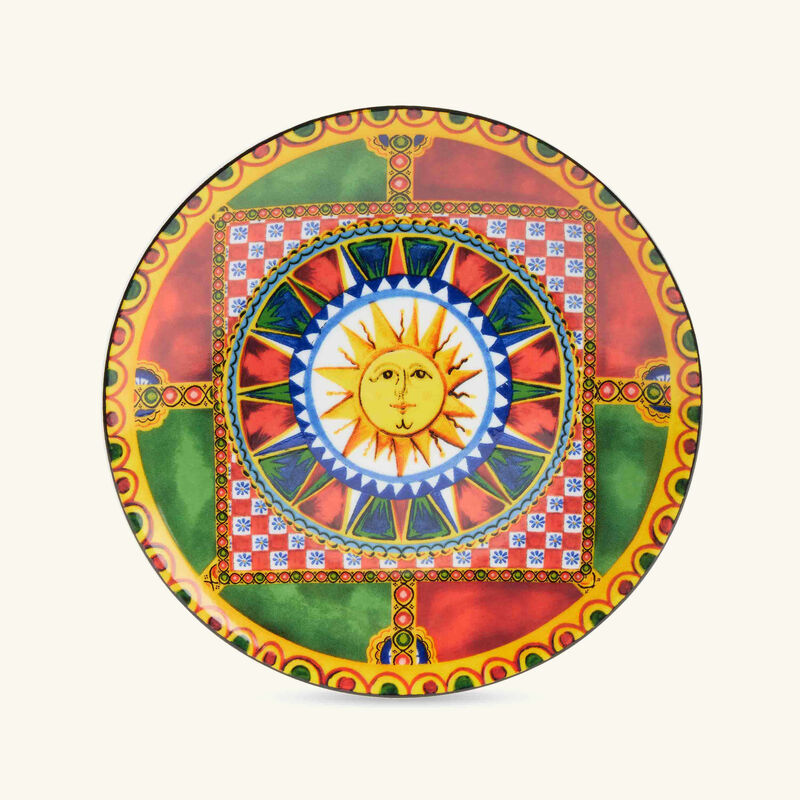 dolce gabbana casa carretto bread plate round 17cm set of 2