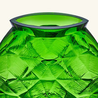 lalique tortue vase medium green