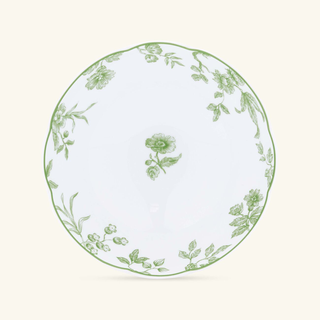 bernardaud albertine cereal bowl green 16cm