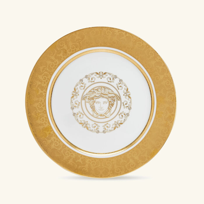 versace medusa gala charger plate round white 30cm