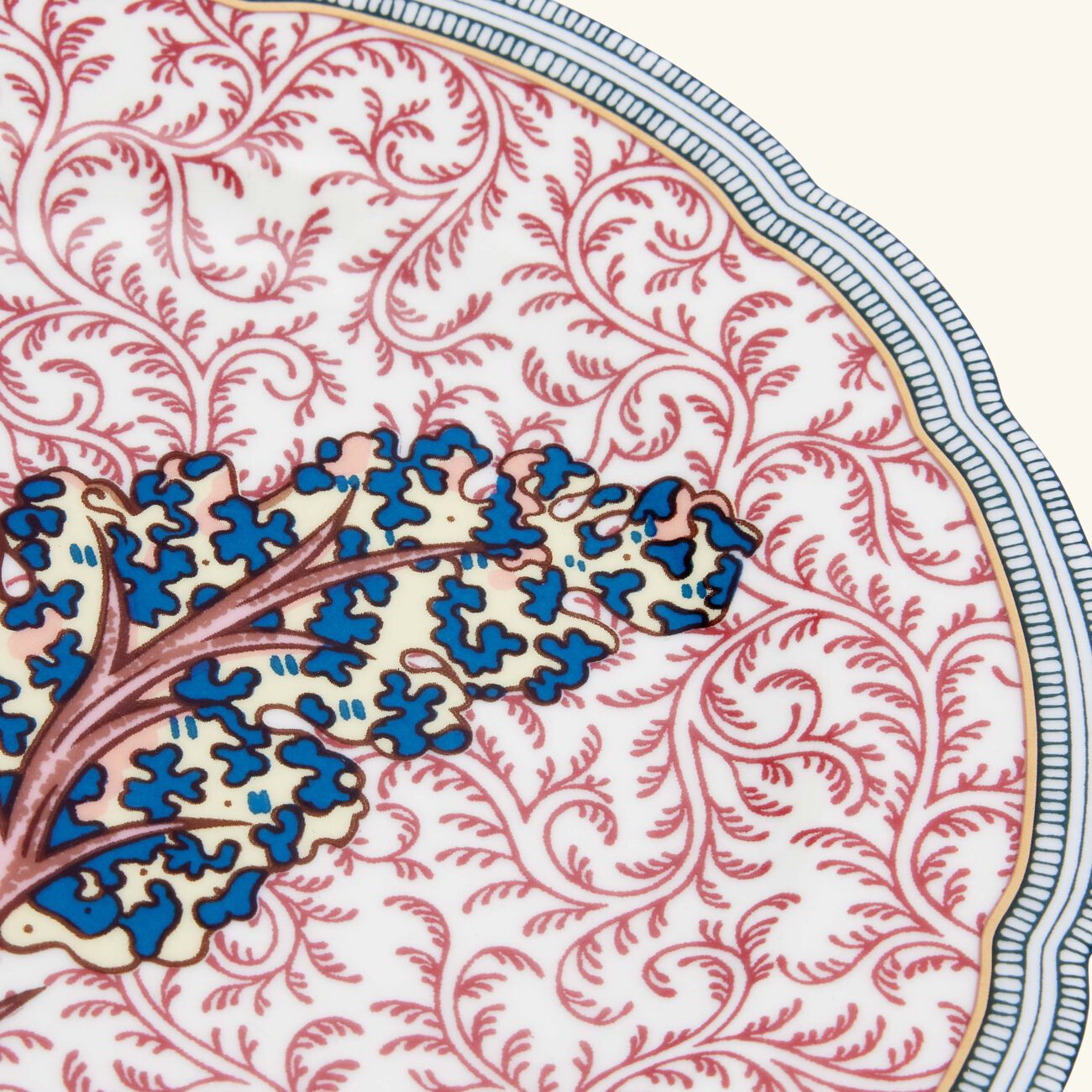 bernardaud collection braqueni bread butter plate red 16cm