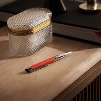 st dupont defi millennium ballpoint pen orange