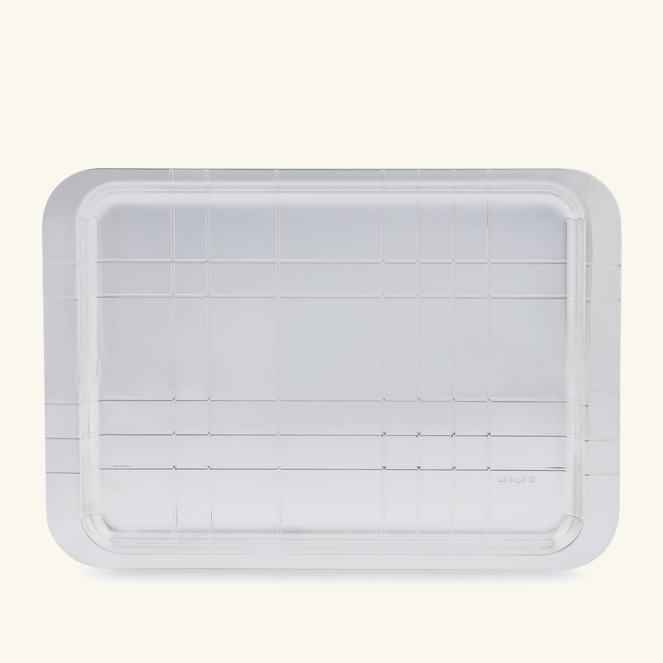 christofle graphik serving tray rectangular medium silver
