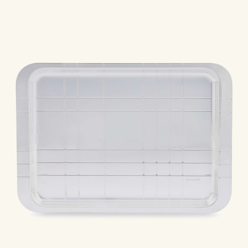 christofle graphik serving tray rectangular medium silver