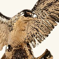 lladro freedom eagle sculpture large gold