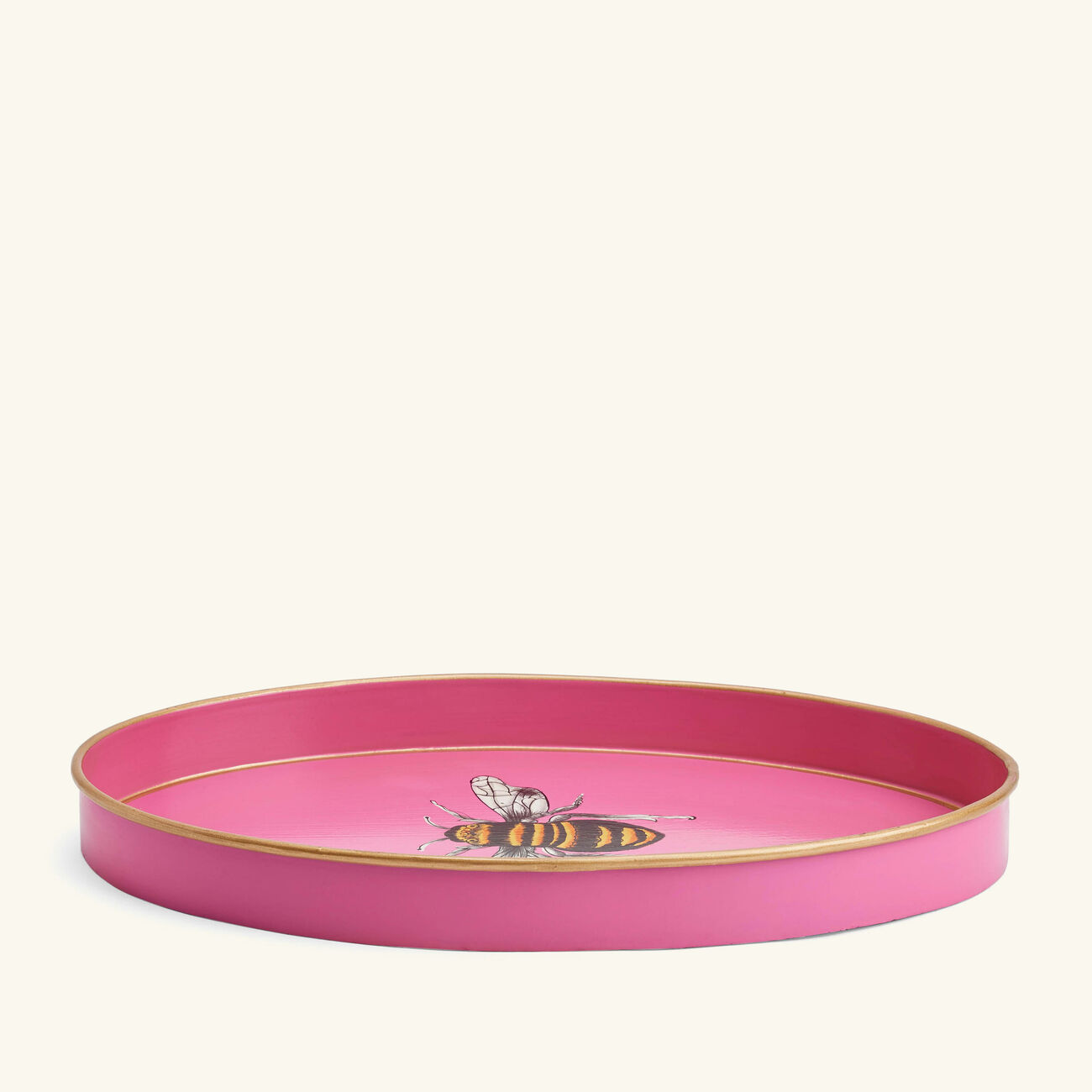Fauna Serving Tray Oval Medium Pink les ottomans fauna serving tray oval medium pink