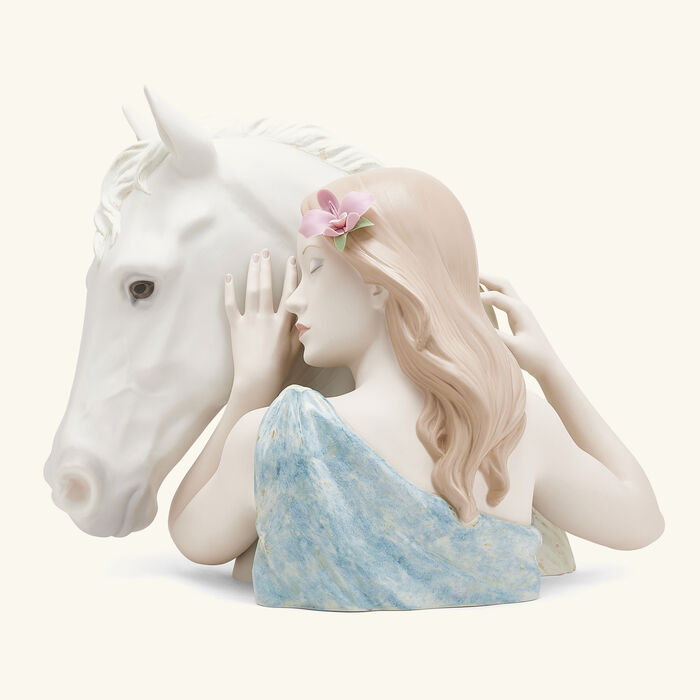 A True Friend Sculpture Medium White lladro a true friend sculpture medium white