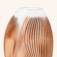 lalique alize vase medium gold