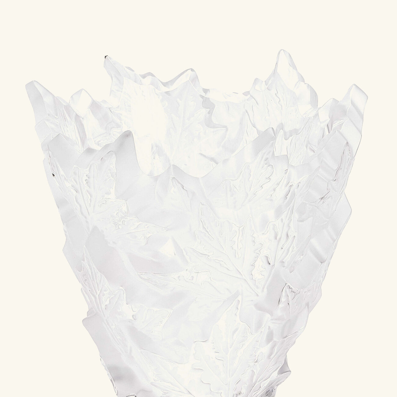 lalique champs lys es vase medium clear