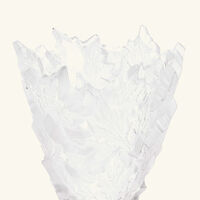 lalique champs lys es vase medium clear
