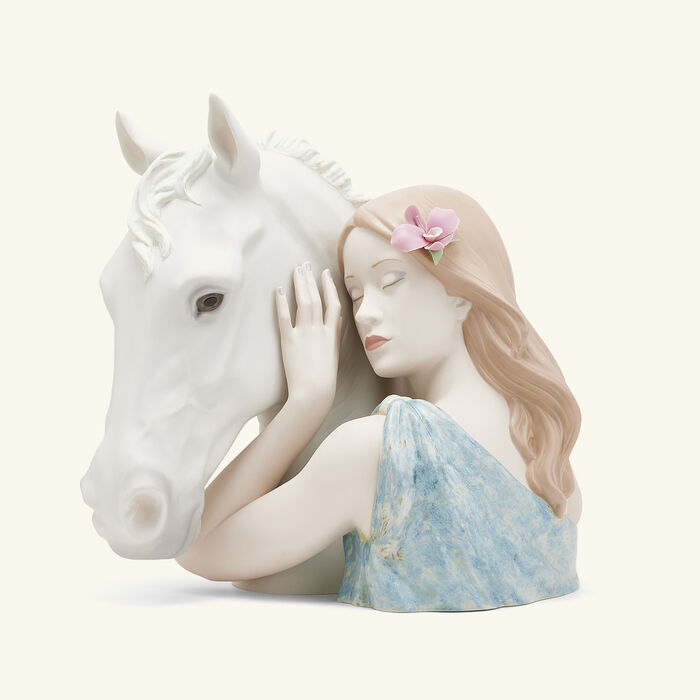 A True Friend Sculpture Medium White lladro a true friend sculpture medium white