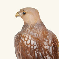daum faucon gerfaut sculpture extra large brown limited edition