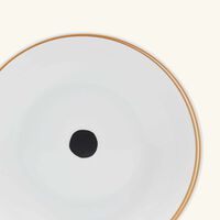 bernardaud aboro soup plate round black 19cm