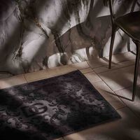 dolce gabbana casa terry cotton bath mat black