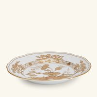 جينوري 1735 طبق الحلويات أوريينتي إيتاليانو دائري بنقوش ذهبية 21 سم