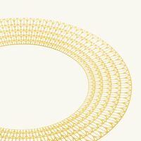 christofle malmaison riviera underplate round yellow 31 cm