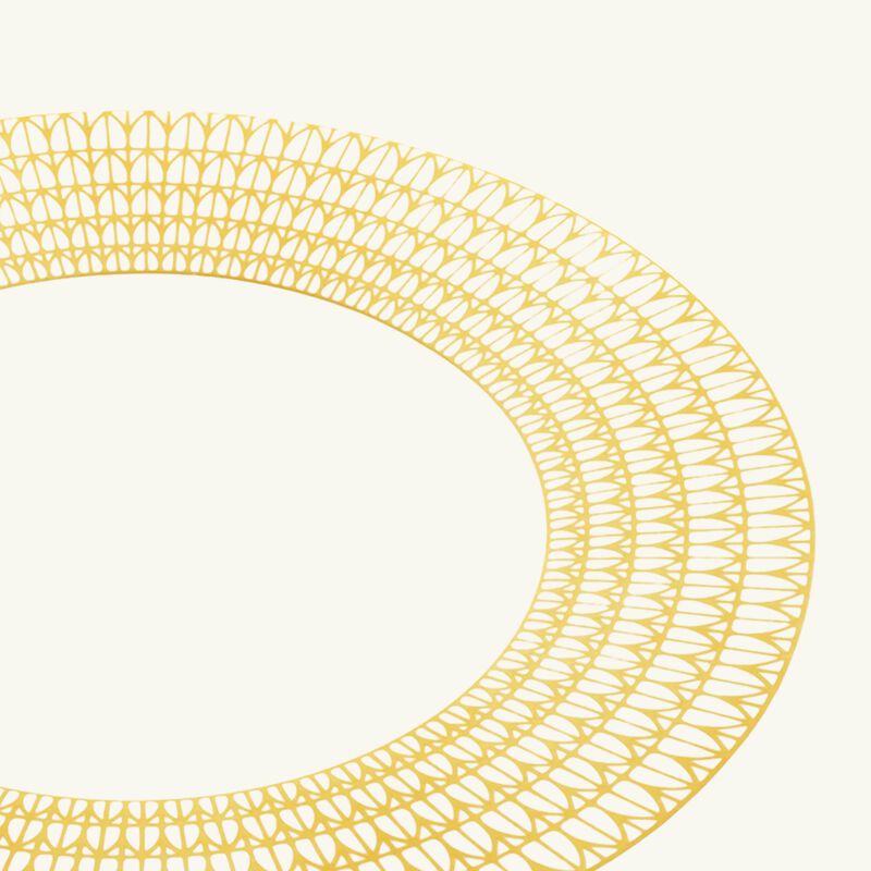 christofle malmaison riviera underplate round yellow 31 cm