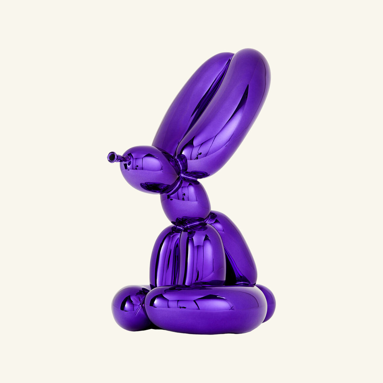 bernardaud balloon rabbit sculpture medium violet