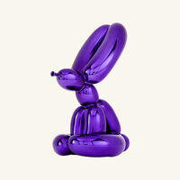 bernardaud balloon rabbit sculpture medium violet