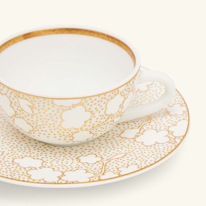 bernardaud reves coffee cup saucer gold